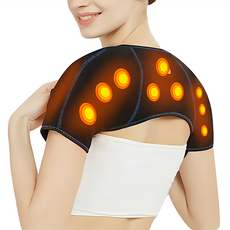 XA 竹炭纖維磁石發熱護肩 養護結合熱敷 親膚透氣, 1個