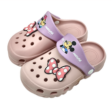 BORUI 柏睿鞋業 兒童款 米奇米妮造型防水洞洞鞋 122121