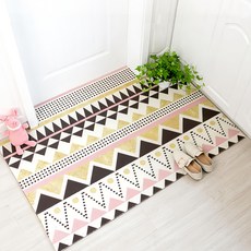 AFAMIC 艾法 可剪裁刮泥玄關腳踏墊地毯 絲圈印花地墊, 1個, 浪漫