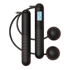 智能計數負重跳繩, 1000ml 153g, 黑色繩球款, 1個