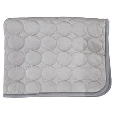 寵物夏季冰絲涼墊, 淺灰色, L, 1個