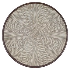 茶釉十草29皿 日本製, 黑色 + 白色, 1個