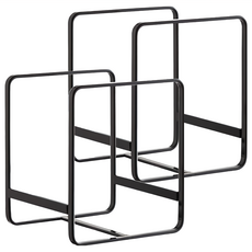 小麥購物 日式廚房碗盤架 餐盤架 C005 小 167g, 2個, 1格, 黑色