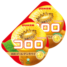 UHA 味覺糖 Cororo 酷露露 Q糖 奇異果味, 40g, 2包
