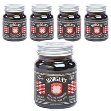 Morgans Pomade 摩根氏 強力定型 高光澤 水洗式髮油 黑標, 持久力佳 造型不易塌陷 滑順線條髮束 英倫紳士油頭造型, 100g, 5件