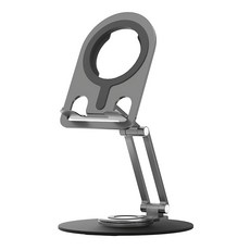 架霸 簡報/教學 支援 MagSafe 手機平板旋轉支架 - 鋁合金, 1個, 單一商品, 黑色