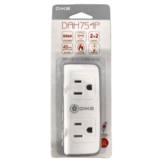DIKE 2+2座3轉2節電小壁插 DAH754P, 97mm, 1個