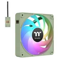 曜越 CT140 EX ARGB 正轉磁吸快接散熱器 MagForce 2.0技術, 3入, CL-F197-PL14MG-A, 抹茶綠, 1組