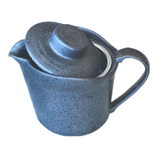 沖茶壺 - 日本製 含把長17cm 寬10.5cm 高11cm 材質瓷, 黑, 360ml, 1個