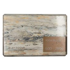BYZOOM FITNESS 瑜珈磚 50D 290g, 23 x 15 x 7.6cm, 1個, 大理石紋