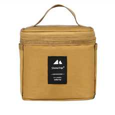 ShineTrip 山趣 調味瓶收納包, 卡其色, 1個