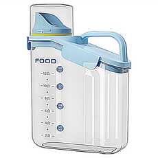 bebehome 透明手提密封罐 2000mL 天空藍, 27 x 22 x 12cm, 1個