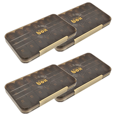 理享家 好分裝7日藥盒 21格, 淡奶咖色 23*13*3cm, 4個