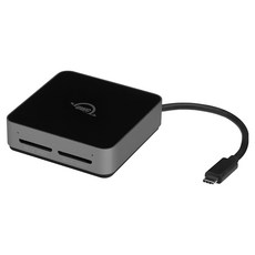 OWC Atlas 雙SD讀卡機 SDXC UHS-II USB-C 10Gb/s, 黑色 + 灰色, 1個, OWCTCDSDRDR