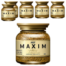 AGF MAXIM 咖啡粉, 80g, 1入, 6罐