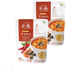 Bonjuk 本粥 炒碼海鮮粥 豐富海鮮 韓式辣味, 300g, 2包