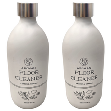 APOMAN 驅蟲少年 驅蟲地板清潔劑 (檸檬生薑) 天然植物萃取的精油成分，有效驅離蟑螂等居家害蟲, 2瓶