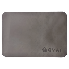 QMAT 10mm 運動跪墊 十字紋 POE聚烯烴彈性體 台灣產, S(30 x 40cm), 黑灰色, 1個