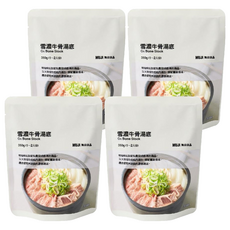 MUJI 無印良品 雪濃牛骨湯底, 350g, 4包