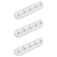 comet 充電線收納固定器 5格, 3個, 白色