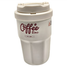 LocknLock 樂扣樂扣 316不鏽鋼咖啡杯印花款, 白色, 1個