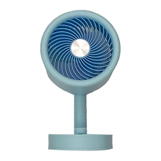 CCHING 青青文具 簡約台式風扇, 90度可調節 USB充電, YS-2259B, 藍色