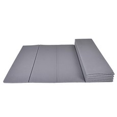 THE ONE UNITED TPE折疊瑜珈墊 雙面雙壓紋止滑 183 x 61cm x 6mm 灰色, 1個