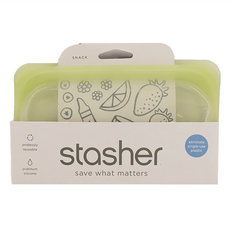 Stasher 長形矽膠密封袋，耐熱無毒，居家戶外旅行好幫手, 19.05 x 11.43 x 2.54cm, 1個