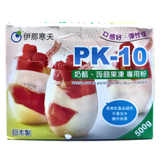 伊那寒天 奶酪 蒟蒻 果凍粉 PK-10, 500g, 1盒