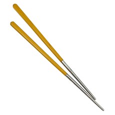 AberW 雅柏 304不鏽鋼筷單雙入 23cm, 金檀, 1雙筷子, 1雙
