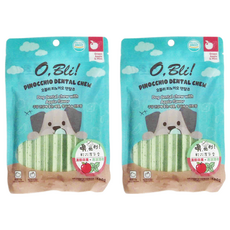 O Bli 噢 比利 軟式潔牙骨，多種益生菌，富含維生素與礦物質，幫助潔牙，多口味可選, 清脆蘋果 + 清涼薄荷, 100g, 2包