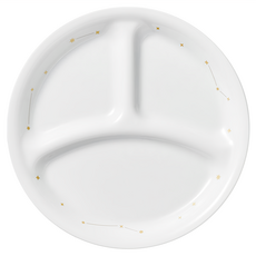 Corelle Brands 康寧餐具 餐具 Stargazing系列 三格餐盤, 白色, 2個