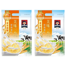 QUAKER 桂格 美味三合一麥片 金黃穀香減糖, 325g, 2袋