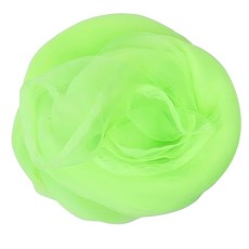 奧福打擊 音樂教具 舞蹈紗巾 雪紡紗巾 律動紗巾 方巾/絲巾 45cm, 螢光綠色, 1條