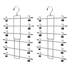 AHOYE 6層可摺疊無痕防滑衣架, ​單一顏色, 2個