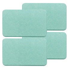 WE CHAMP 多功能珪藻土皂杯墊 WTB-952, 4個, 綠色