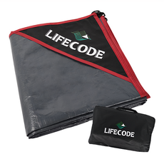 Lifecode 生活密碼 加厚防水PE地墊 頂級180g PE材質+600D牛津布包邊 附收納袋, 混色, 300 x 300cm