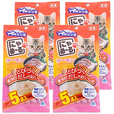 興家安寵 喵嚕肉泥條 貓用 Set 5條, 鮭魚, 60g, 4袋