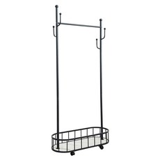 dayneeds 日需百備 奧斯本多功能輕奢衣帽架 SBF-08M-BK, 黑色