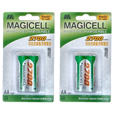 MAGICELL 無敵強 低自放鎳氫充電電池, 2入, 2組