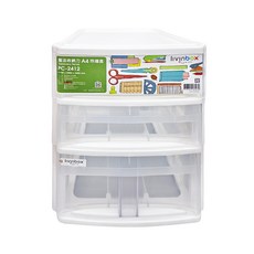 lIvinbox 魔法收納力A4玲瓏盒, PC-2412, 3格, 1個