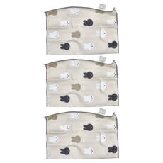 米飛兔 Miffy 抹布 灰色 3條 30 x 30cm 1組