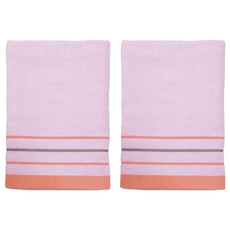 Elegance 快樂時光小浴巾 66*130CM 100%棉 台灣製, 粉色, 2條