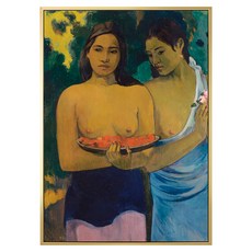 菠蘿選畫所 保羅・高更 兩位大溪地婦II AVAR3447G, 金色