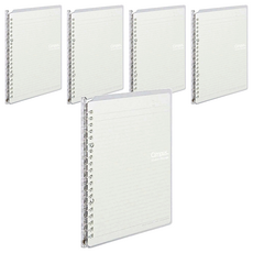 KOKUYO 國譽 Campus 20孔活頁夾筆記本 22.1x15.8x1.3CM, 透明, 5本