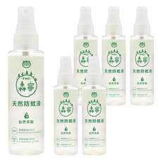 HUKUROU 福來朗 森寧PMD天然防蚊液, 美國CDC/EPA 唯一推薦, 含64%以上檸檬桉醇(PMD), 天然萃取, 80ml, 6瓶