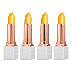 E.L.G 依洛嘉 千面女郎 唇膏, 天然胡蘿蔔素 溫感變色 植萃保濕 水潤Ｑ彈, 3.5g, 4支