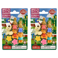 Iwako 造型橡皮擦 Set - 動物樂園系列, 動物園2, 2組