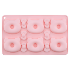CHEFMADE 學廚 正版 矽膠甜甜圈模 Hello kitty KT7054, 1個