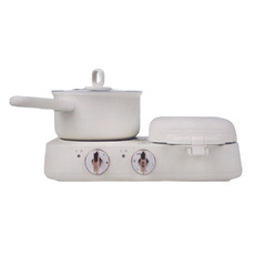 Kokomo 輕食即享料理鍋, 一機多用, 煎煮雙開, 可拆煎盤, 定時料理, KM-203